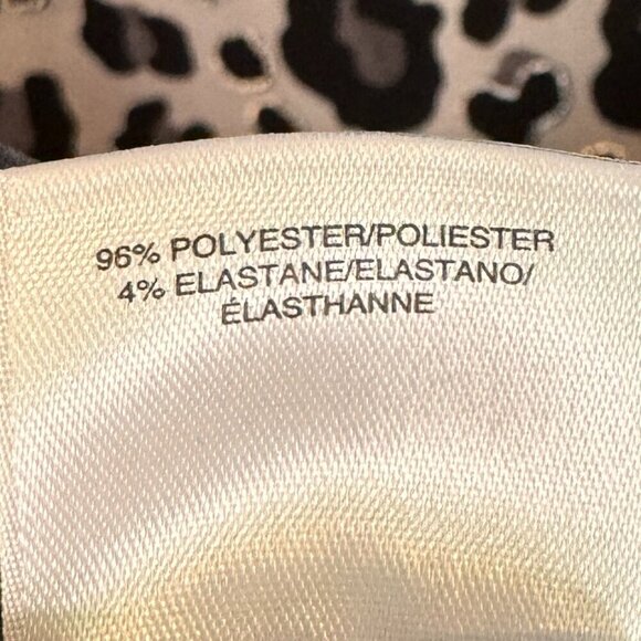 Anne Klein Leopard Print Blouse - Size Small - Picture 5 of 6